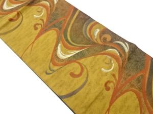 変わり曲線模様織出し名古屋帯